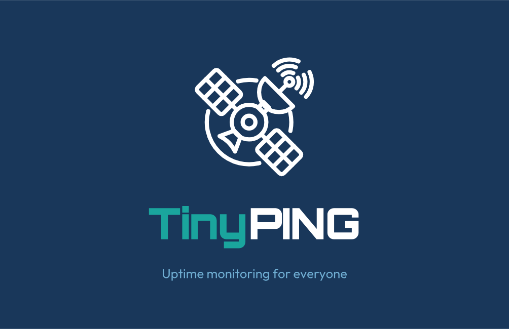 TinyPing business card, front